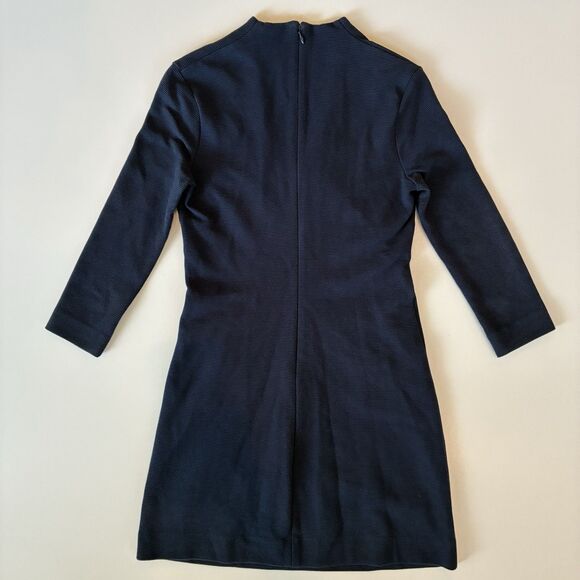 Lilly Pulitzer Charlena Navy Shift Dress XS Career Holiday Office Preppy Winter - Picture 2 of 16